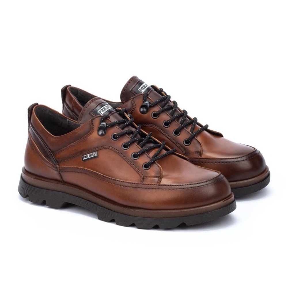 PIKOLINOS Men’s Brown Leather Oxfords with comfort sole size:45